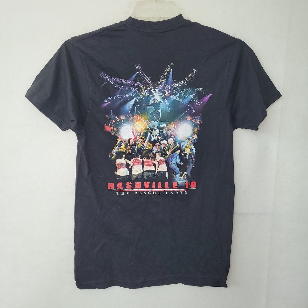 Garth Brooks Nashville 10 Shirt Mens Small Black The Rescue Party Concert Tee
